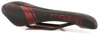 Chromag Lynx DT MTB Saddle - Black - Red - 135mm Wide, Black - Red